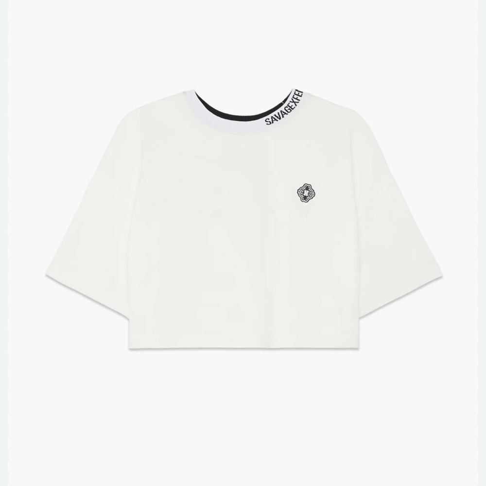 Savage X Fenty White Short Sleeve Tee Casual Essential